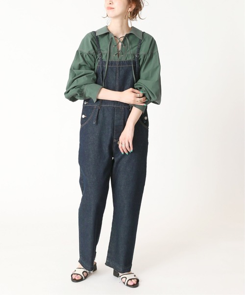 B.C STOCK（ベーセーストック）の「レースアップブラウス（シャツ/ブラウス・レディース・ホワイト/ブラック/グリーン・FREE）」の17枚目の写真