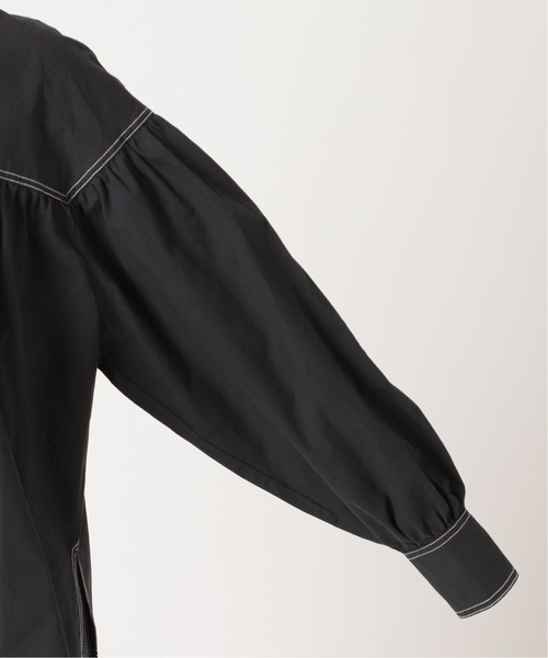 B.C STOCK（ベーセーストック）の「レースアップブラウス（シャツ/ブラウス・レディース・ホワイト/ブラック/グリーン・FREE）」の14枚目の写真