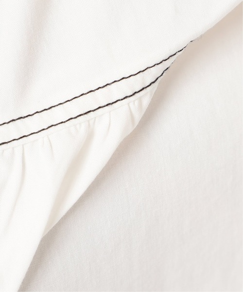 B.C STOCK（ベーセーストック）の「レースアップブラウス（シャツ/ブラウス・レディース・ホワイト/ブラック/グリーン・FREE）」の7枚目の写真