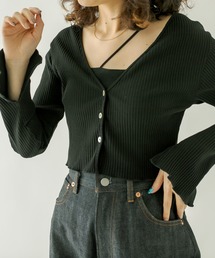 カットリブチビカーディガン