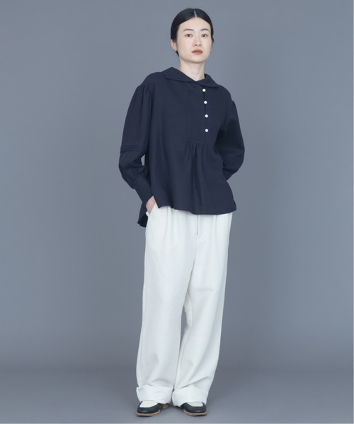 rikolekt（リコレクト）の「silent Tack Trousers（スラックス・レディース・スミクロ/ホワイト・1/0/2）」の3枚目の写真