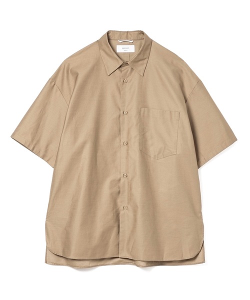 Sandinista(サンディニスタ)の「Light Moleskin S/S Shirt / ライトモールスキン半袖シャツ(シャツ/ブラウス・メンズ・ネイビー/ベージュ・MEDIUM/LARGE/SMALL)」の3枚目の写真