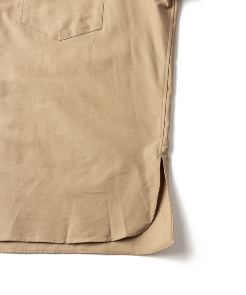Sandinista(サンディニスタ)の「Light Moleskin S/S Shirt / ライトモールスキン半袖シャツ(シャツ/ブラウス・メンズ・ネイビー/ベージュ・MEDIUM/LARGE/SMALL)」の5枚目の写真