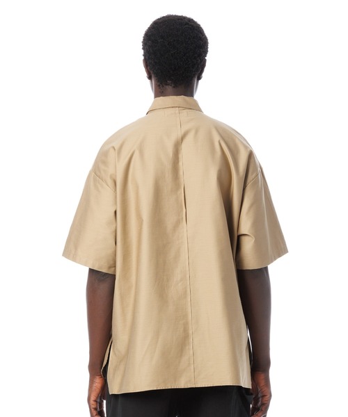 Sandinista(サンディニスタ)の「Light Moleskin S/S Shirt / ライトモールスキン半袖シャツ(シャツ/ブラウス・メンズ・ネイビー/ベージュ・MEDIUM/LARGE/SMALL)」の8枚目の写真