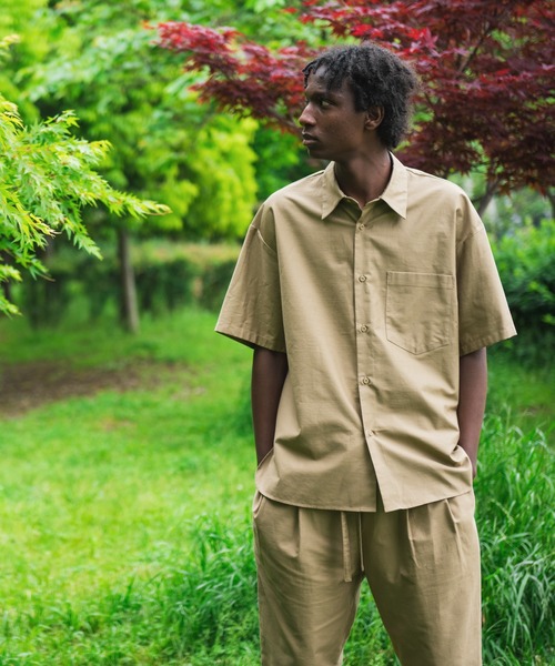 Sandinista(サンディニスタ)の「Light Moleskin S/S Shirt / ライトモールスキン半袖シャツ(シャツ/ブラウス・メンズ・ネイビー/ベージュ・MEDIUM/LARGE/SMALL)」の16枚目の写真