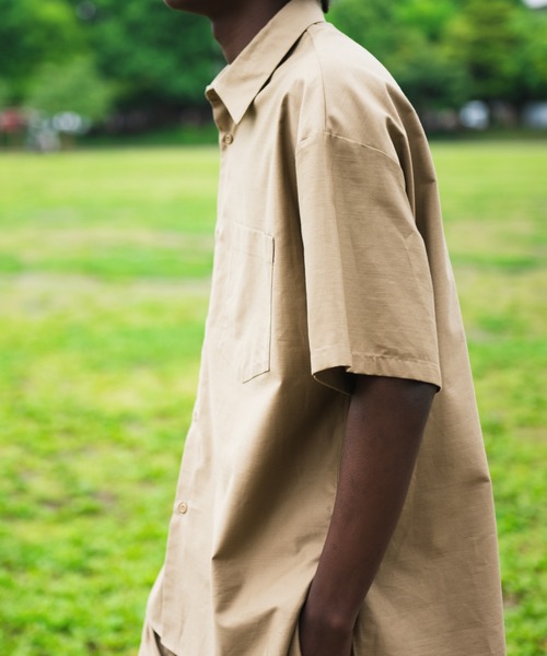 Sandinista(サンディニスタ)の「Light Moleskin S/S Shirt / ライトモールスキン半袖シャツ(シャツ/ブラウス・メンズ・ネイビー/ベージュ・MEDIUM/LARGE/SMALL)」の15枚目の写真