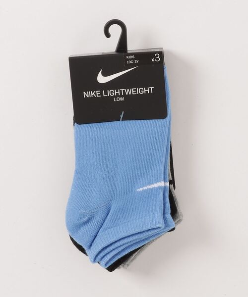 NIKE（ナイキ）の「NIKE/ナイキ BASIC PACK NO SHOW 3PK/ベーシック パック NO ショー 3パック ソックス（ソックス/靴下・キッズ・マルチ/ピンク/ブルー/ピンク系その他・17-21cm）」の2枚目の写真