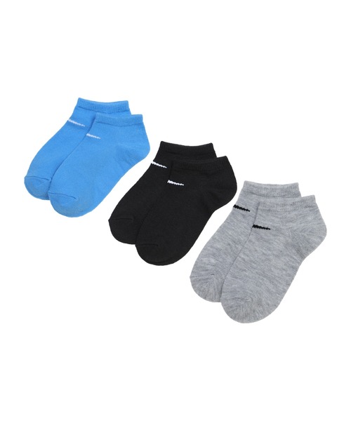 NIKE（ナイキ）の「NIKE/ナイキ BASIC PACK NO SHOW 3PK/ベーシック パック NO ショー 3パック ソックス（ソックス/靴下・キッズ・マルチ/ピンク/ブルー/ピンク系その他・17-21cm）」の11枚目の写真