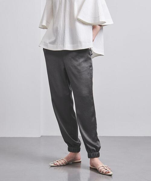 UNITED ARROWS(ユナイテッドアローズ)の「P STN ジョガーパンツ(その他パンツ・レディース・ベージュ/ダークグレー・38/36)」の2枚目の写真