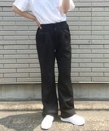 カラーセミフレアスラックス