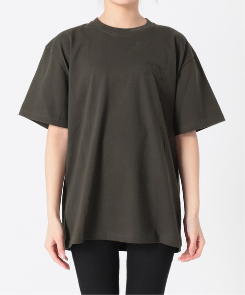 JOURNAL STANDARD(ジャーナルスタンダード)の「《追加2》BACK LOGO WORLD Tシャツ(Tシャツ/カットソー・レディース・ブラック系その他/ホワイト/ピンク・FREE)」の15枚目の写真