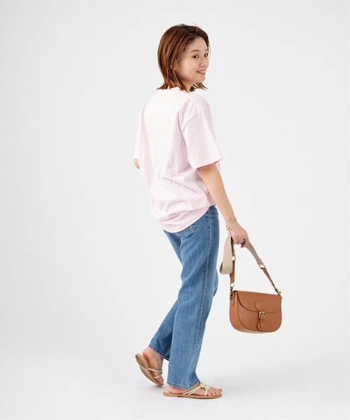 JOURNAL STANDARD(ジャーナルスタンダード)の「《追加2》BACK LOGO WORLD Tシャツ(Tシャツ/カットソー・レディース・ブラック系その他/ホワイト/ピンク・FREE)」の12枚目の写真