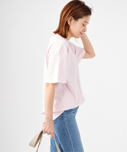 JOURNAL STANDARD(ジャーナルスタンダード)の「《追加2》BACK LOGO WORLD Tシャツ(Tシャツ/カットソー・レディース・ブラック系その他/ホワイト/ピンク・FREE)」の13枚目の写真