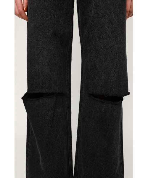 SLY(スライ)の「STRAIGHT CUTOUT DENIM PT-E デニム パンツ(デニムパンツ・レディース・ブラック・2/1/0)」の9枚目の写真