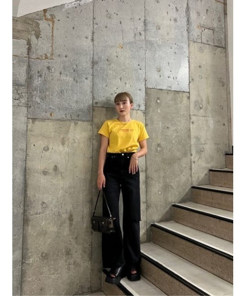 SLY(スライ)の「STRAIGHT CUTOUT DENIM PT-E デニム パンツ(デニムパンツ・レディース・ブラック・2/1/0)」の18枚目の写真
