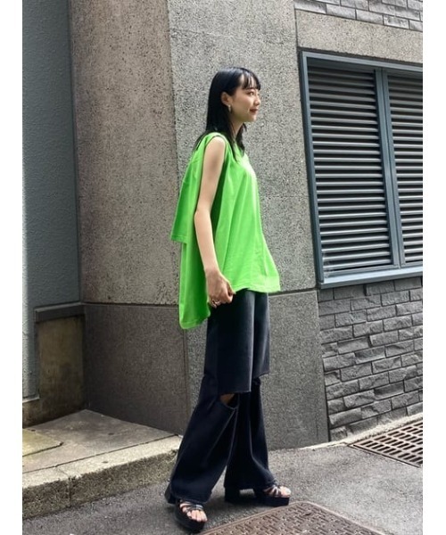 SLY(スライ)の「STRAIGHT CUTOUT DENIM PT-E デニム パンツ(デニムパンツ・レディース・ブラック・2/1/0)」の21枚目の写真