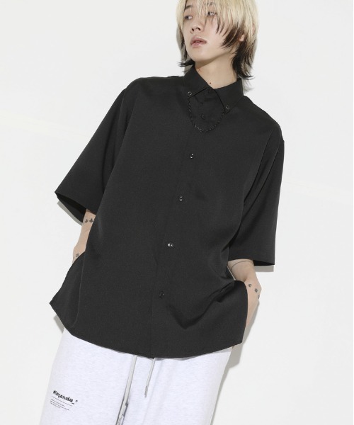 LEGENDA（レジェンダ）の「レジェンダ 伝説東京 メタルチェーンシャツ / LEGENDA 伝説東京 Metal Chain Shirt（シャツ/ブラウス・メンズ・ホワイト/ブラック・FREE）」の19枚目の写真