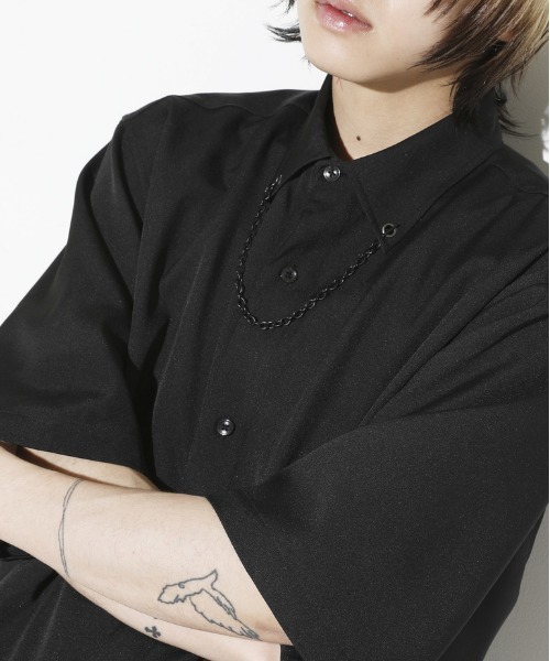 LEGENDA（レジェンダ）の「レジェンダ 伝説東京 メタルチェーンシャツ / LEGENDA 伝説東京 Metal Chain Shirt（シャツ/ブラウス・メンズ・ホワイト/ブラック・FREE）」の21枚目の写真