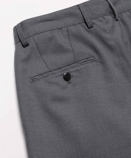 MR.OLIVE（ミスターオリーブ）の「ノンミュールジング ギャバンジン / ツータック ワイドテーパード パンツ（スラックス・メンズ・ネイビー/グレー・SMALL/MEDIUM/LARGE）」の6枚目の写真