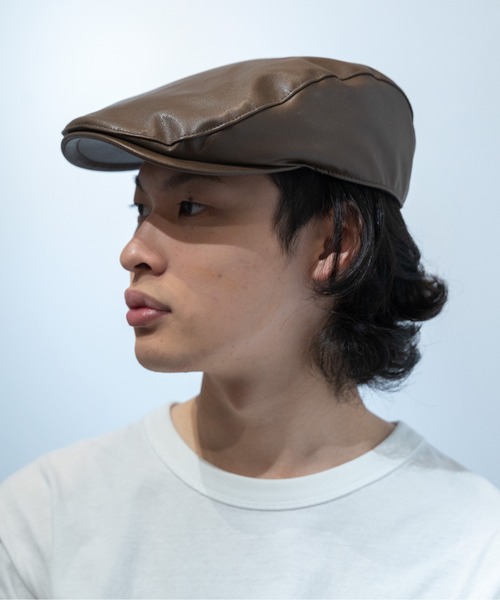 Fabulous（ファビュラス）の「fabulous PUハンチング（ハンチング/ベレー帽・メンズ・ブラック/ブラウン・FREE）」の10枚目の写真
