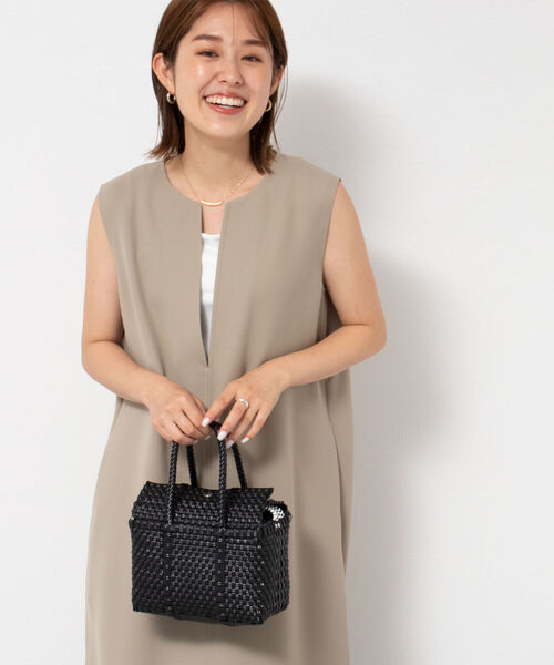 NOLLEY’S(ノーリーズ)の「◇【WEB限定カラーあり】ジャンパーワンピース(ワンピース・レディース・ベージュ/ネイビー/ブラック/グレイッシュブルー・FREE)」の20枚目の写真