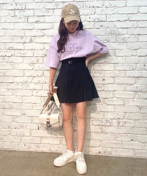 one after another NICE CLAUP（ワンアフターアナザーナイスクラップ）の「BigサイズTee（Tシャツ/カットソー・レディース・ホワイト/ブラック/パープル/ホワイト系その他・FREE）」の21枚目の写真