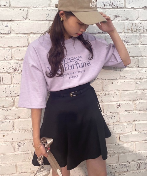 one after another NICE CLAUP（ワンアフターアナザーナイスクラップ）の「BigサイズTee（Tシャツ/カットソー・レディース・ホワイト/ブラック/パープル/ホワイト系その他・FREE）」の14枚目の写真