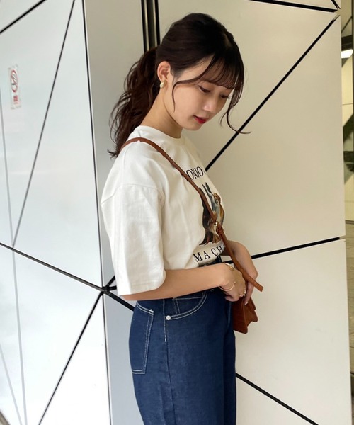 one after another NICE CLAUP（ワンアフターアナザーナイスクラップ）の「BigサイズTee（Tシャツ/カットソー・レディース・ホワイト/ブラック/パープル/ホワイト系その他・FREE）」の20枚目の写真