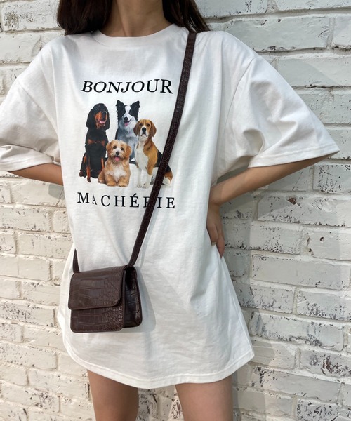 one after another NICE CLAUP（ワンアフターアナザーナイスクラップ）の「BigサイズTee（Tシャツ/カットソー・レディース・ホワイト/ブラック/パープル/ホワイト系その他・FREE）」の16枚目の写真