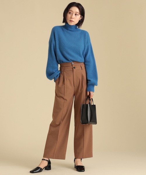 Ray BEAMS（レイビームス）の「Ray BEAMS / フラッフィー タートルネック プルオーバー（ニット/セーター・レディース・イエロー/ブラウン系その他4/ブルー系その他2・ONE SIZE）」の17枚目の写真