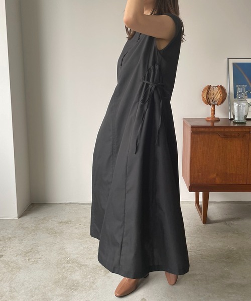 210nouve（トゥージュヌーブ）の「サイドリボンブロードワンピース（ワンピース・レディース・ブラック/ブルー/グリーン/ホワイト・FREE）」の8枚目の写真