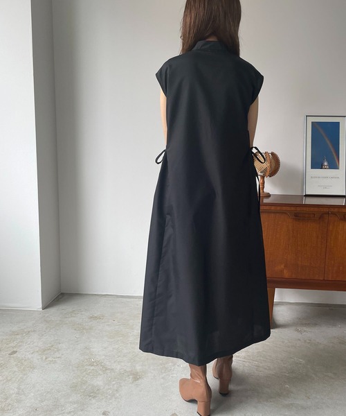 210nouve（トゥージュヌーブ）の「サイドリボンブロードワンピース（ワンピース・レディース・ブラック/ブルー/グリーン/ホワイト・FREE）」の9枚目の写真