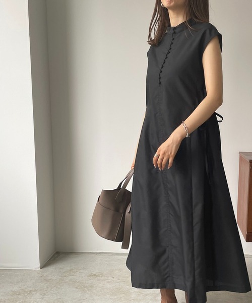 210nouve（トゥージュヌーブ）の「サイドリボンブロードワンピース（ワンピース・レディース・ブラック/ブルー/グリーン/ホワイト・FREE）」の7枚目の写真