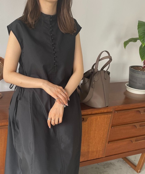 210nouve（トゥージュヌーブ）の「サイドリボンブロードワンピース（ワンピース・レディース・ブラック/ブルー/グリーン/ホワイト・FREE）」の11枚目の写真