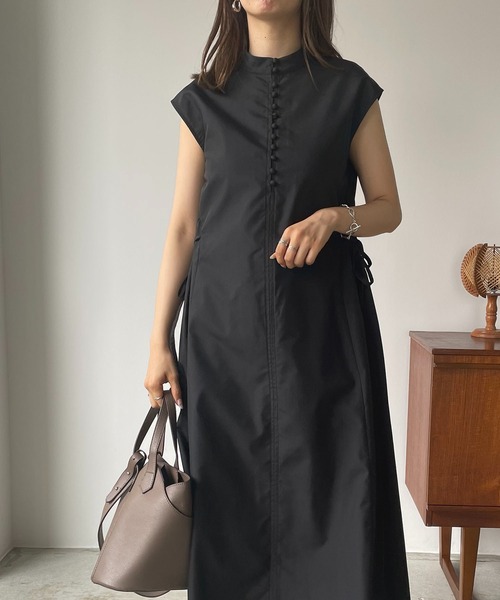 210nouve（トゥージュヌーブ）の「サイドリボンブロードワンピース（ワンピース・レディース・ブラック/ブルー/グリーン/ホワイト・FREE）」の10枚目の写真