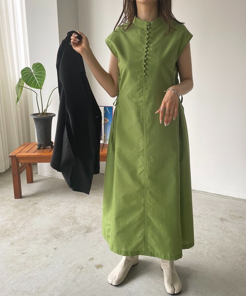 210nouve（トゥージュヌーブ）の「サイドリボンブロードワンピース（ワンピース・レディース・ブラック/ブルー/グリーン/ホワイト・FREE）」の18枚目の写真