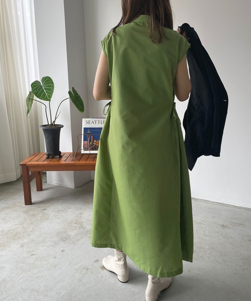 210nouve（トゥージュヌーブ）の「サイドリボンブロードワンピース（ワンピース・レディース・ブラック/ブルー/グリーン/ホワイト・FREE）」の20枚目の写真