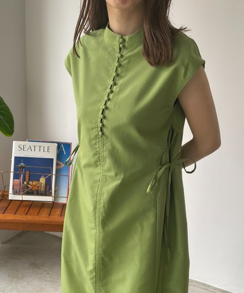 210nouve（トゥージュヌーブ）の「サイドリボンブロードワンピース（ワンピース・レディース・ブラック/ブルー/グリーン/ホワイト・FREE）」の21枚目の写真