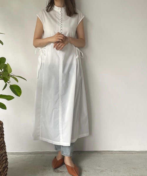 210nouve（トゥージュヌーブ）の「サイドリボンブロードワンピース（ワンピース・レディース・ブラック/ブルー/グリーン/ホワイト・FREE）」の12枚目の写真