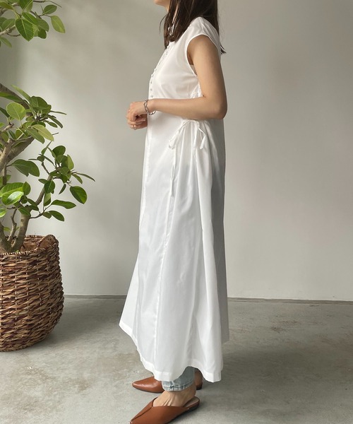 210nouve（トゥージュヌーブ）の「サイドリボンブロードワンピース（ワンピース・レディース・ブラック/ブルー/グリーン/ホワイト・FREE）」の13枚目の写真