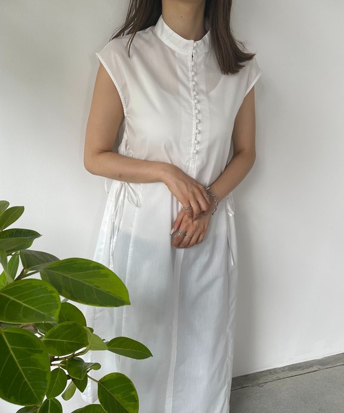 210nouve（トゥージュヌーブ）の「サイドリボンブロードワンピース（ワンピース・レディース・ブラック/ブルー/グリーン/ホワイト・FREE）」の15枚目の写真