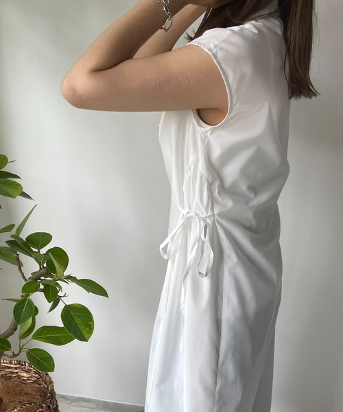 210nouve（トゥージュヌーブ）の「サイドリボンブロードワンピース（ワンピース・レディース・ブラック/ブルー/グリーン/ホワイト・FREE）」の16枚目の写真