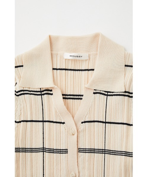 MOUSSY（マウジー）の「HALF SLEEVE RANDOM KNIT ポロ（ポロシャツ 
