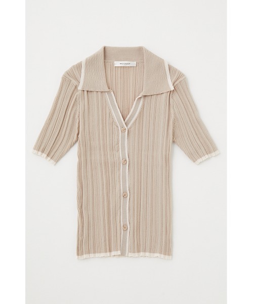 MOUSSY（マウジー）の「HALF SLEEVE RANDOM KNIT ポロ（ポロシャツ 