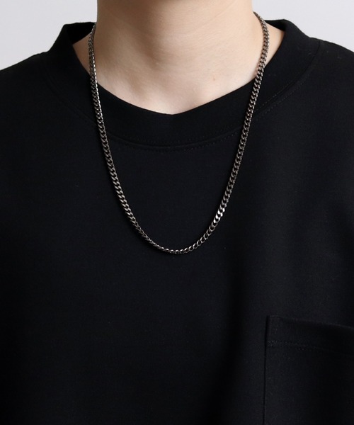 Confirm（コンファーム）の「トップ付き モチーフ チャーム シルバーチェーンネックレス【Confirm】（ネックレス・メンズ・E/A/I/B/J/D/L/G/F/C/K/H/M/N/O/Q/P/R・FREE）」の7枚目の写真