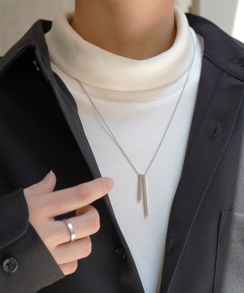 Confirm（コンファーム）の「トップ付き モチーフ チャーム シルバーチェーンネックレス【Confirm】（ネックレス・メンズ・E/A/I/B/J/D/L/G/F/C/K/H/M/N/O/Q/P/R・FREE）」の16枚目の写真