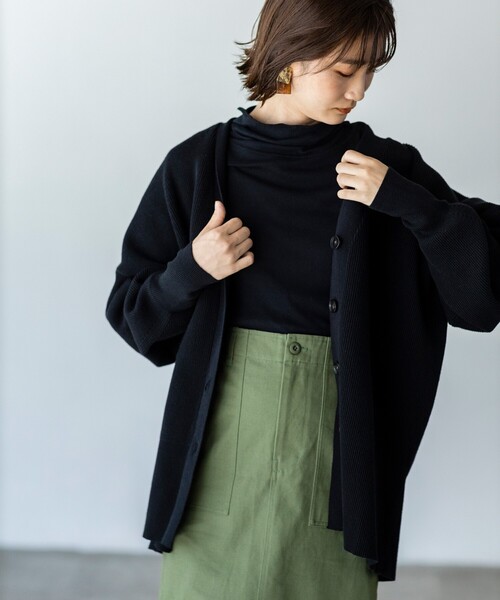 THE SHOP TK (ザ ショップ ティーケー )の「◆テレコタートルネック(Tシャツ/カットソー・レディース・ホワイト系/ブラック/イエロー/ライトグレー・13/12)」の15枚目の写真