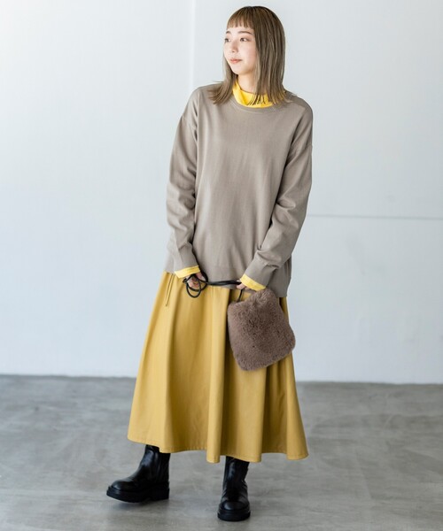 THE SHOP TK (ザ ショップ ティーケー )の「◆テレコタートルネック(Tシャツ/カットソー・レディース・ホワイト系/ブラック/イエロー/ライトグレー・13/12)」の17枚目の写真