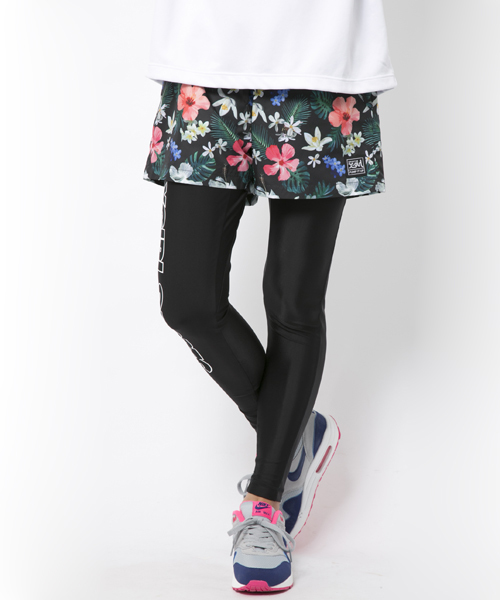 X-girl(エックスガール)の「【SEDA6月号掲載】PERFORMANCE SHORTS(その他パンツ・レディース・マルチ/ライトブルー・MEDIUM/SMALL)」の2枚目の写真