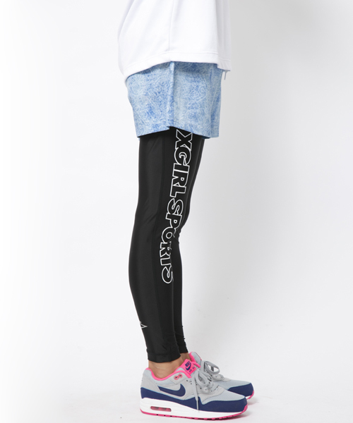 X-girl(エックスガール)の「【SEDA6月号掲載】PERFORMANCE SHORTS(その他パンツ・レディース・マルチ/ライトブルー・MEDIUM/SMALL)」の3枚目の写真